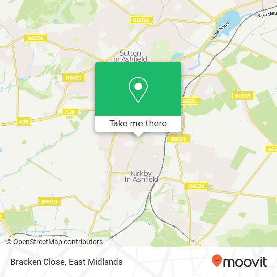 Bracken Close map