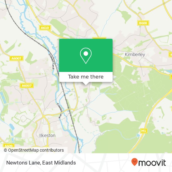 Newtons Lane map