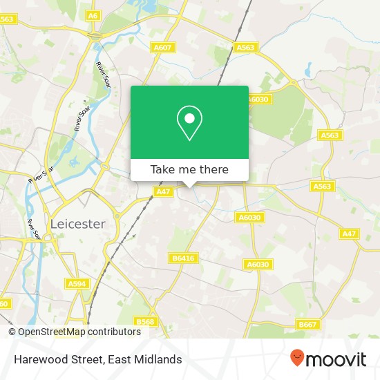 Harewood Street map