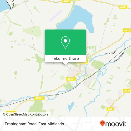 Empingham Road map