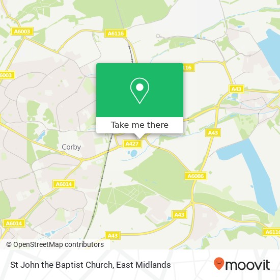 St John the Baptist Church map