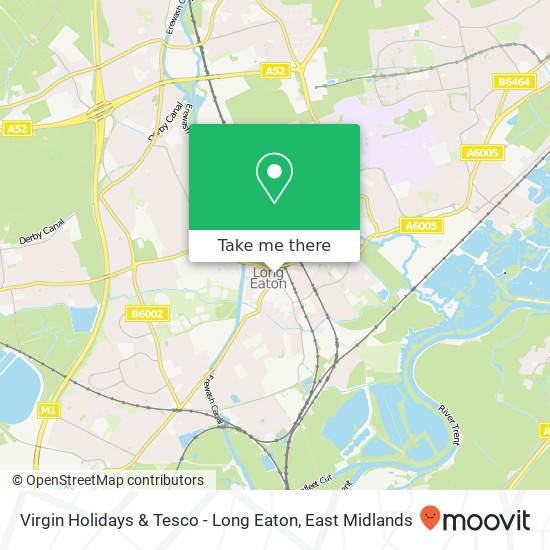 Virgin Holidays & Tesco - Long Eaton map