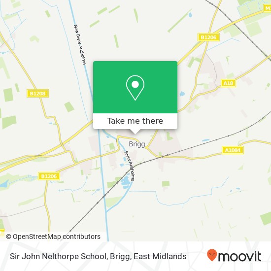 Sir John Nelthorpe School, Brigg map