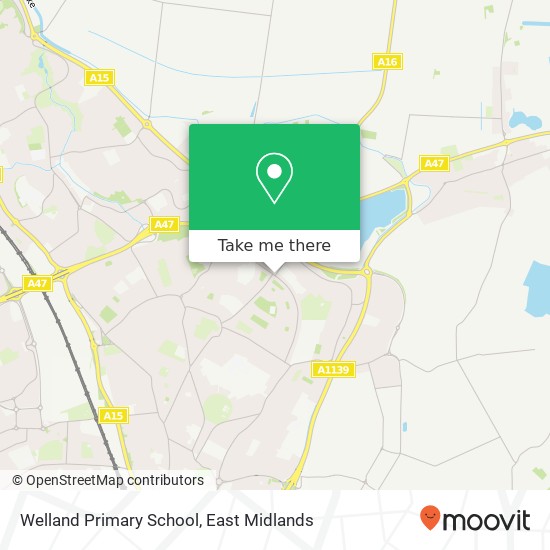 Welland Primary School map