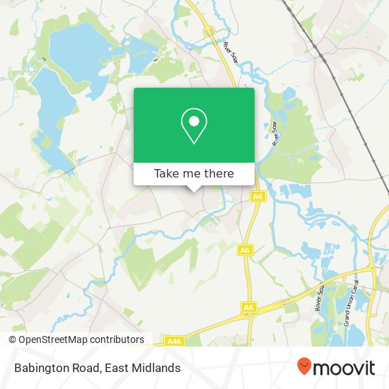 Babington Road map