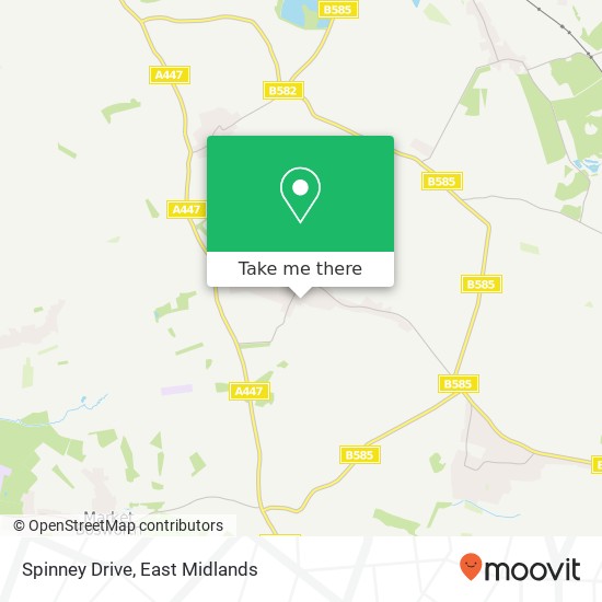 Spinney Drive map