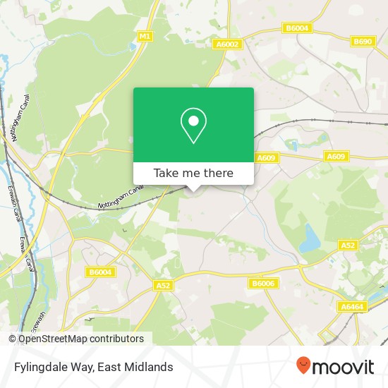 Fylingdale Way map