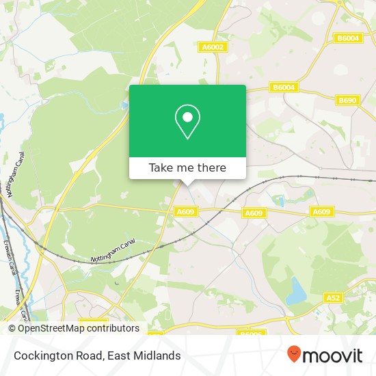 Cockington Road map