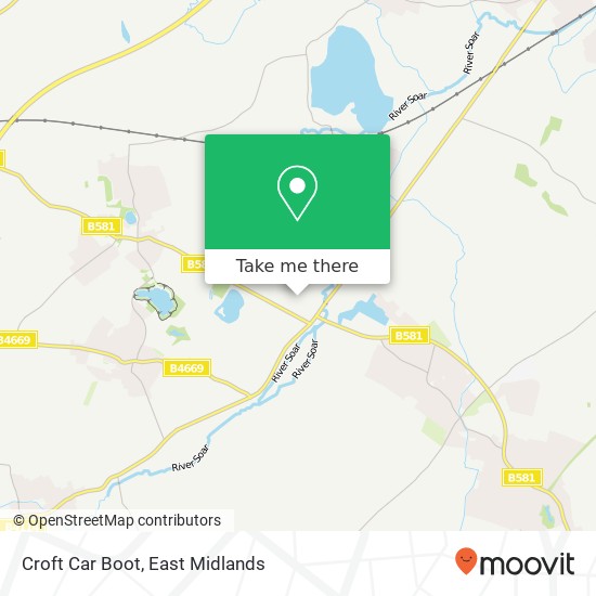 Croft Car Boot map