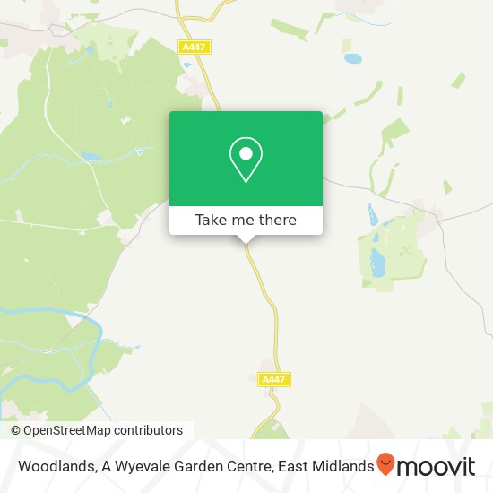 Woodlands, A Wyevale Garden Centre map