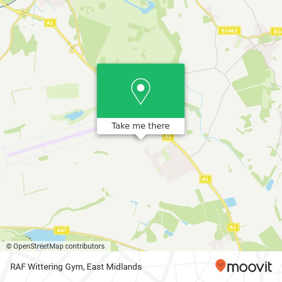 RAF Wittering Gym map