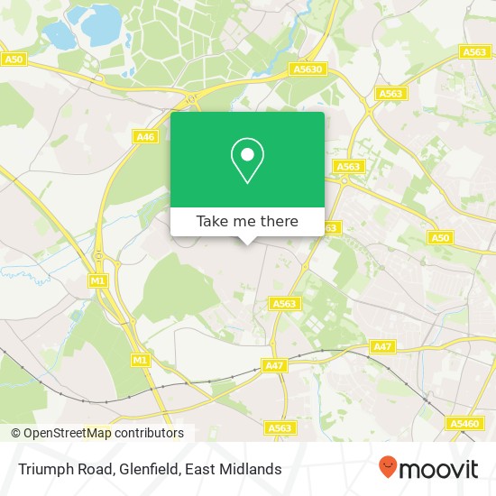 Triumph Road, Glenfield map