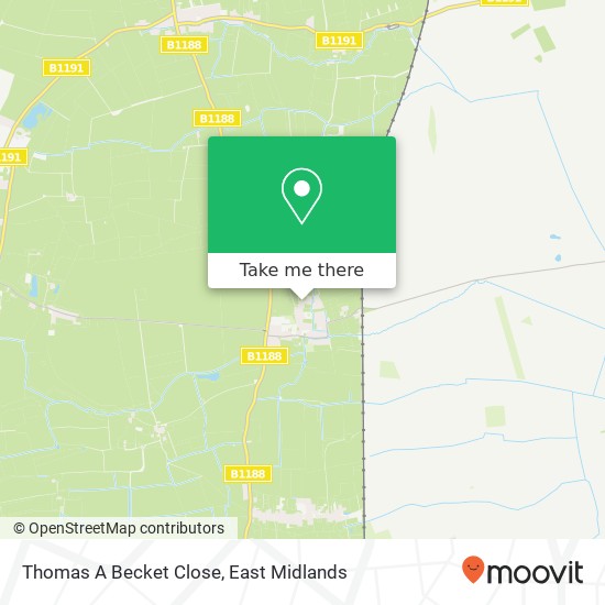 Thomas A Becket Close map