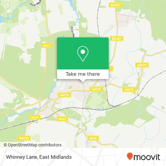 Whinney Lane map