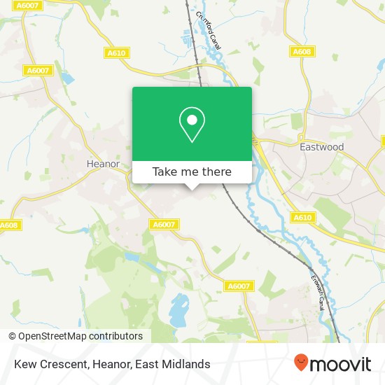 Kew Crescent, Heanor map