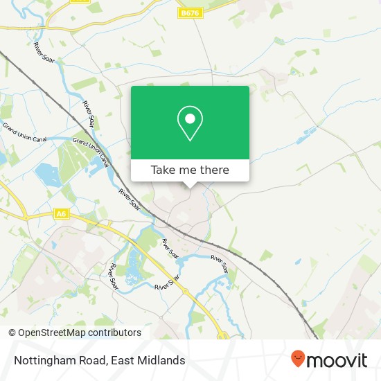 Nottingham Road map