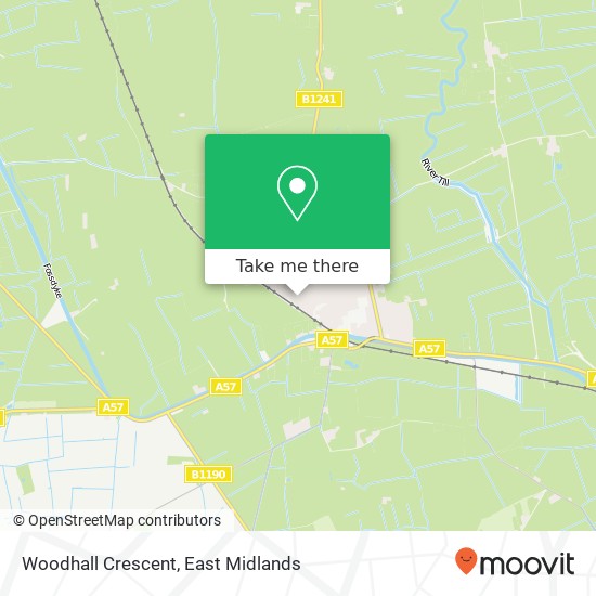 Woodhall Crescent map