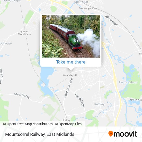 Mountsorrel Railway map
