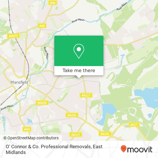 O' Connor & Co. Professional Removals map