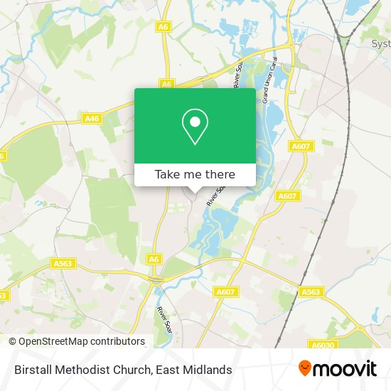 Birstall Methodist Church map