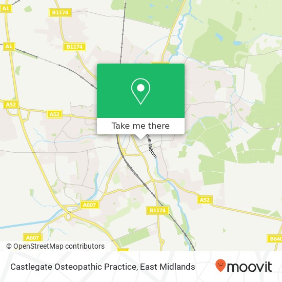 Castlegate Osteopathic Practice map