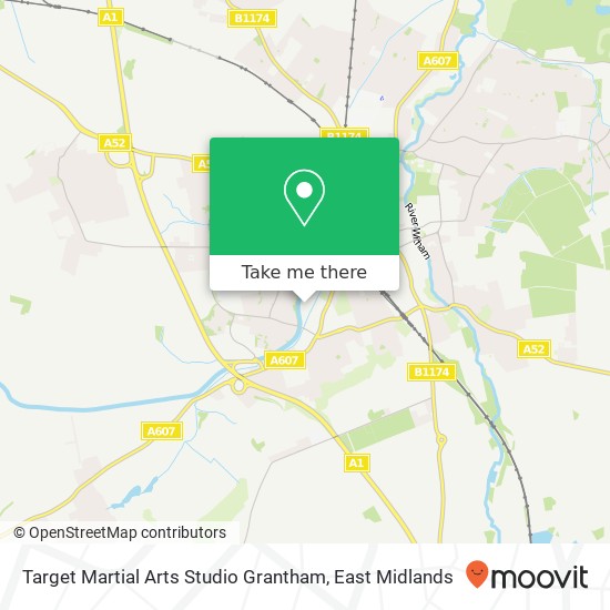 Target Martial Arts Studio Grantham map