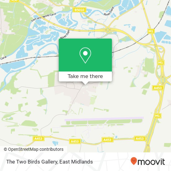 The Two Birds Gallery map