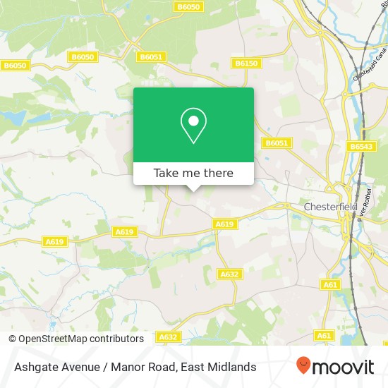 Ashgate Avenue / Manor Road map