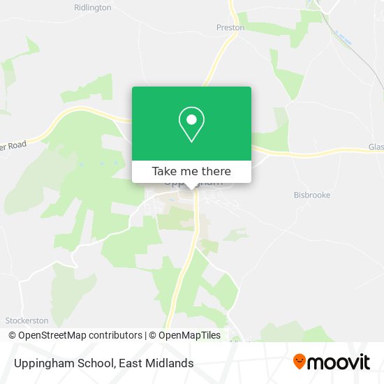 Uppingham School map