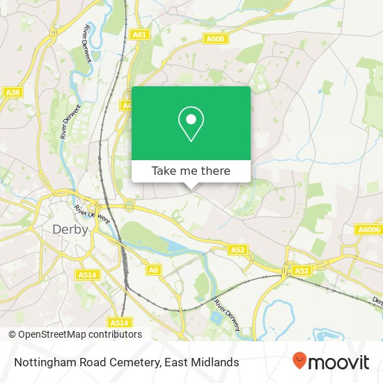Nottingham Road Cemetery map