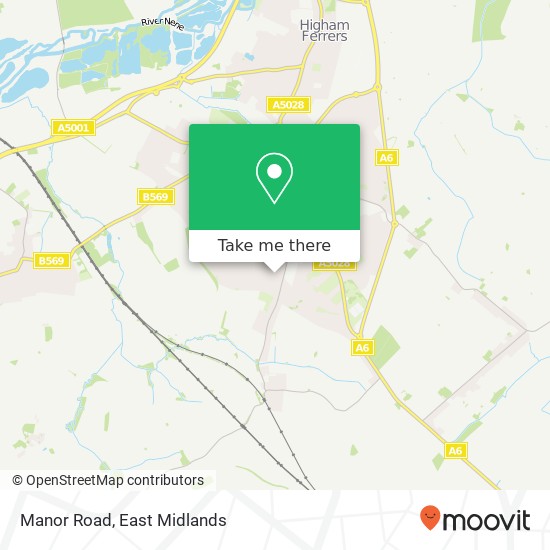 Manor Road map