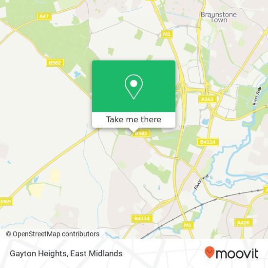 Gayton Heights map