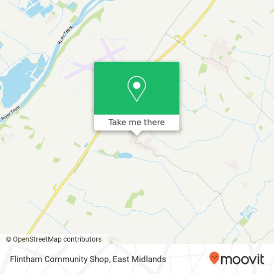 Flintham Community Shop map