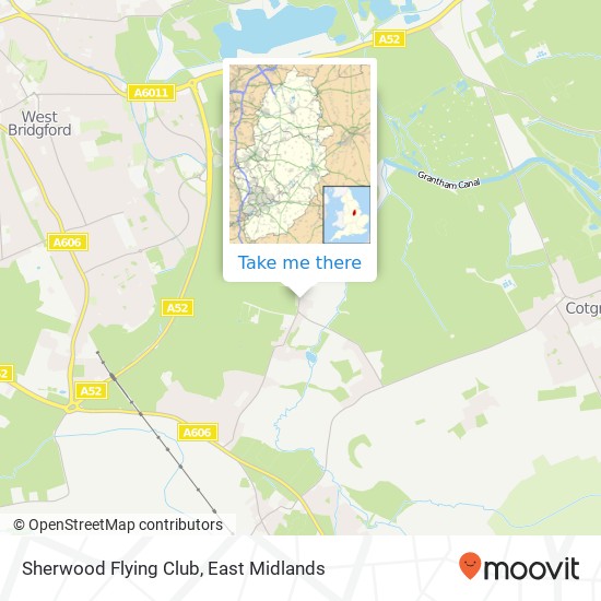 Sherwood Flying Club map