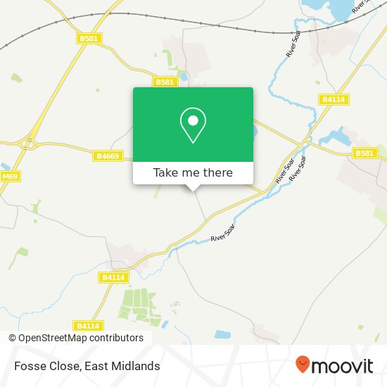 Fosse Close map