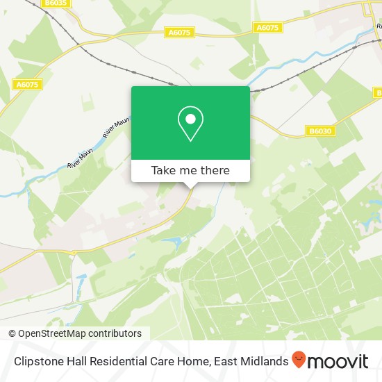 Clipstone Hall Residential Care Home map