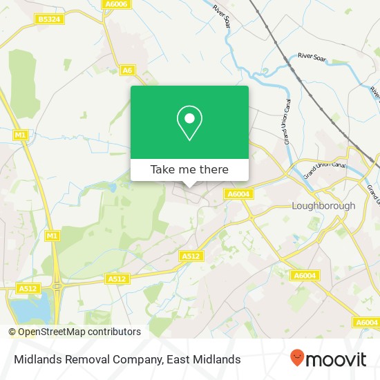 Midlands Removal Company map