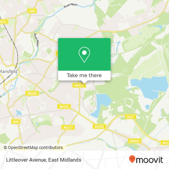 Littleover Avenue map