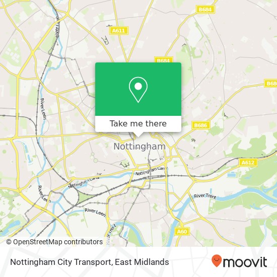 Nottingham City Transport map