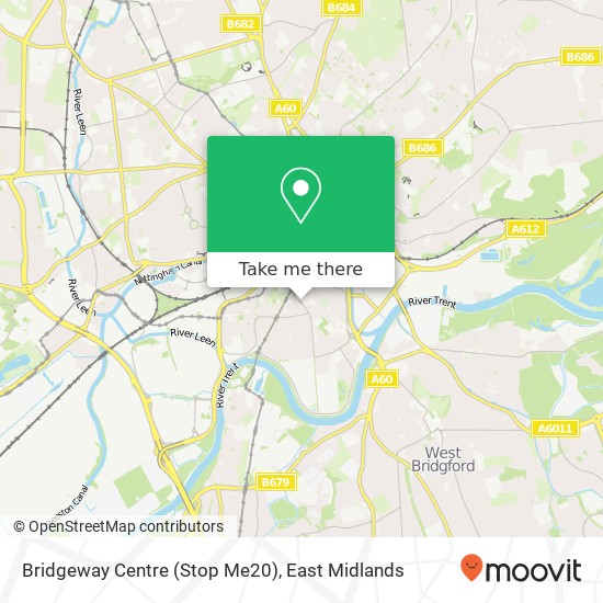 Bridgeway Centre (Stop Me20) map