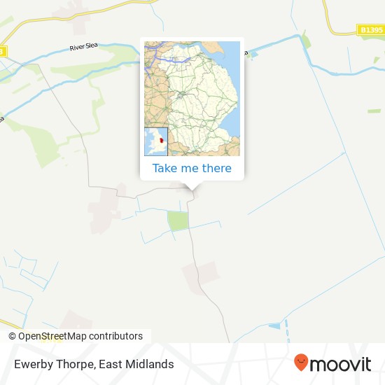 Ewerby Thorpe map