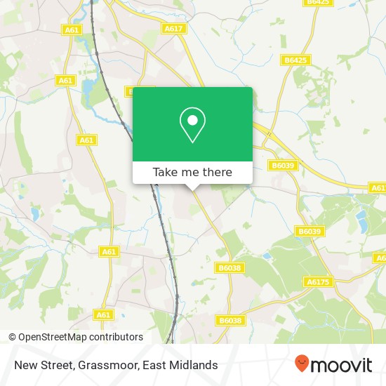 New Street, Grassmoor map