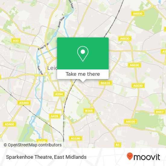 Sparkenhoe Theatre map
