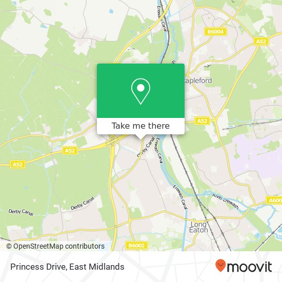 Princess Drive map