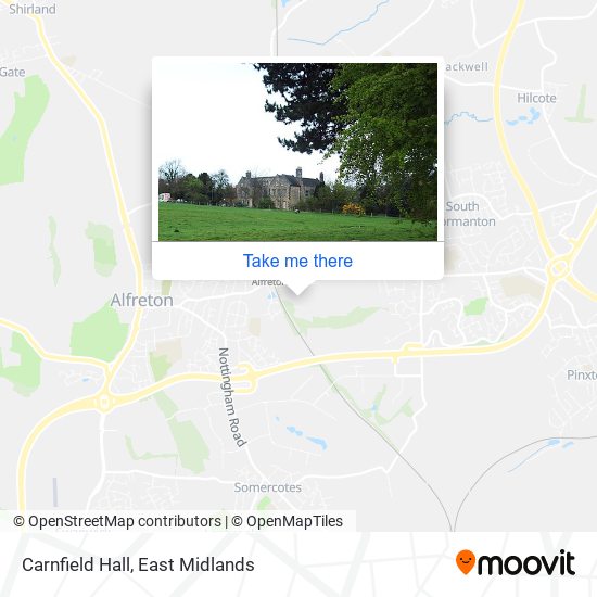 Carnfield Hall map