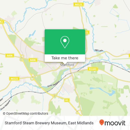 Stamford Steam Brewery Museum map