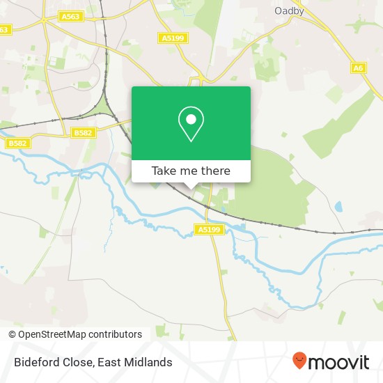 Bideford Close map