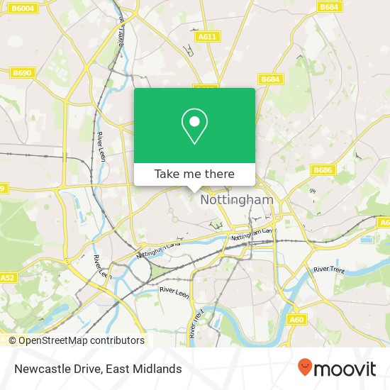 Newcastle Drive map