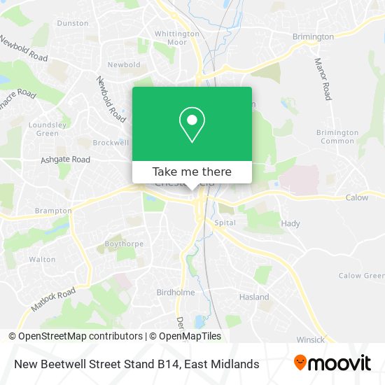 New Beetwell Street Stand B14 map