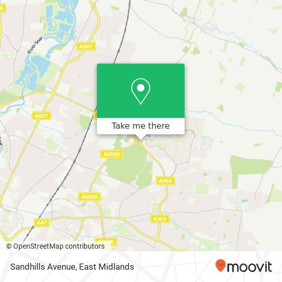 Sandhills Avenue map